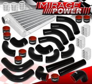 Aluminum Turbo 31"x11.5"x3" Intercooler with Piping Kit