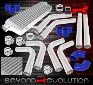 28" Turbo Intercooler Kit with Black Piping