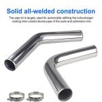 2.5" Aluminum Turbo Intercooler Pipe Kit with Hose