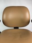 Herman Miller Brown Leather Rolling Office Chair