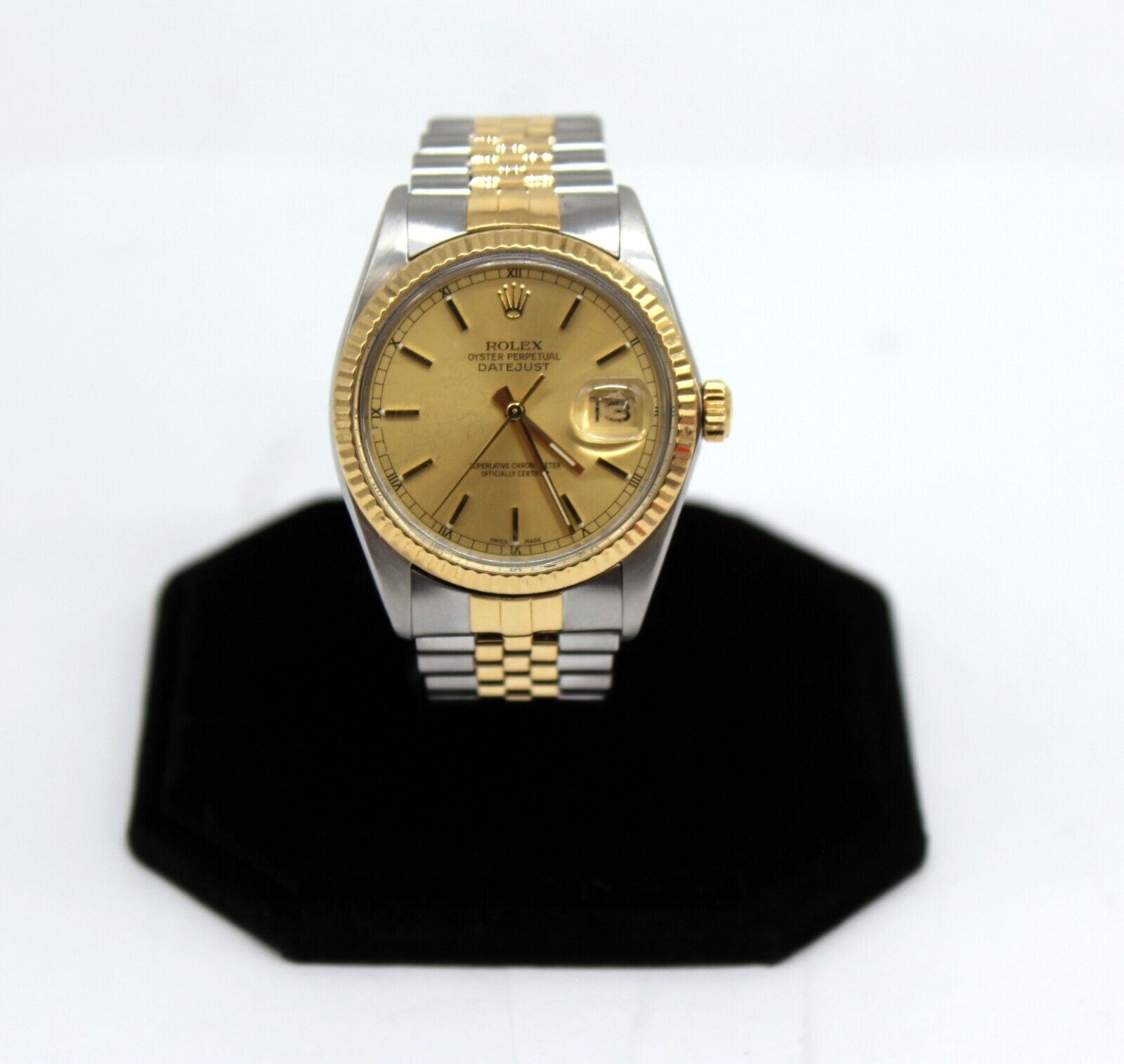 Rolex Datejust 16013 36mm Champagne Dial Wristwatch