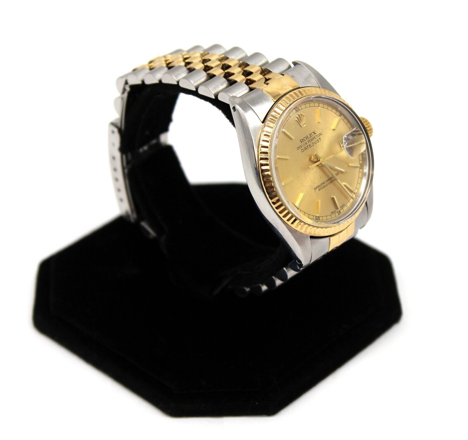 Rolex Datejust 16013 36mm Champagne Dial Wristwatch