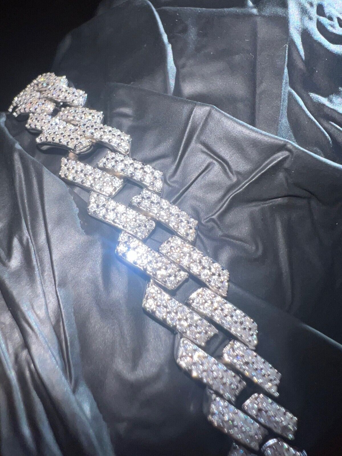 Real Moissanite Cuban Link Chain - Hip Hop VIP