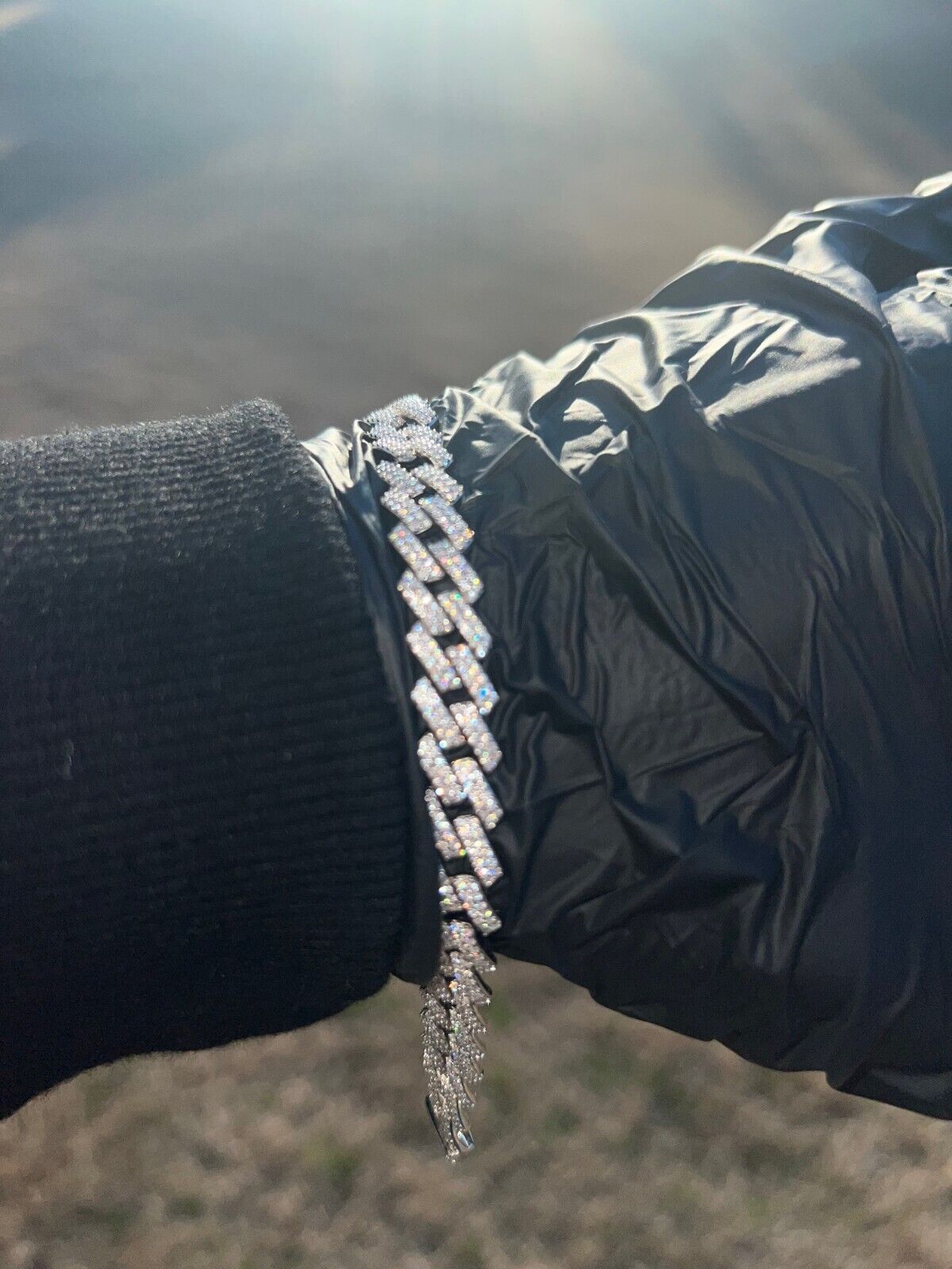 Real Moissanite Cuban Link Chain - Hip Hop VIP