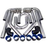 Universal 2.5" Aluminum Turbo Intercooler Kit