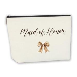 Personalized Maid of Honor Makeup Bag Gift