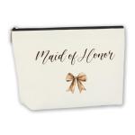 Personalized Maid of Honor Makeup Bag Gift