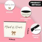 Personalized Maid of Honor Makeup Bag Gift