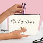 Personalized Maid of Honor Makeup Bag Gift