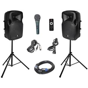 Proreck Party 12-Inch 1000W Bluetooth PA Speaker Set