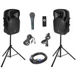 Proreck Party 12-Inch 1000W Bluetooth PA Speaker Set