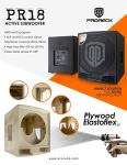 Proreck PR18 Active 18" DJ Subwoofer Cabinet