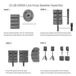 PRORECK Club 3000 DJ Speaker System with Bluetooth