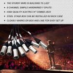 Proreck 8-Channel XLR Combo Snake Cable 10 ft