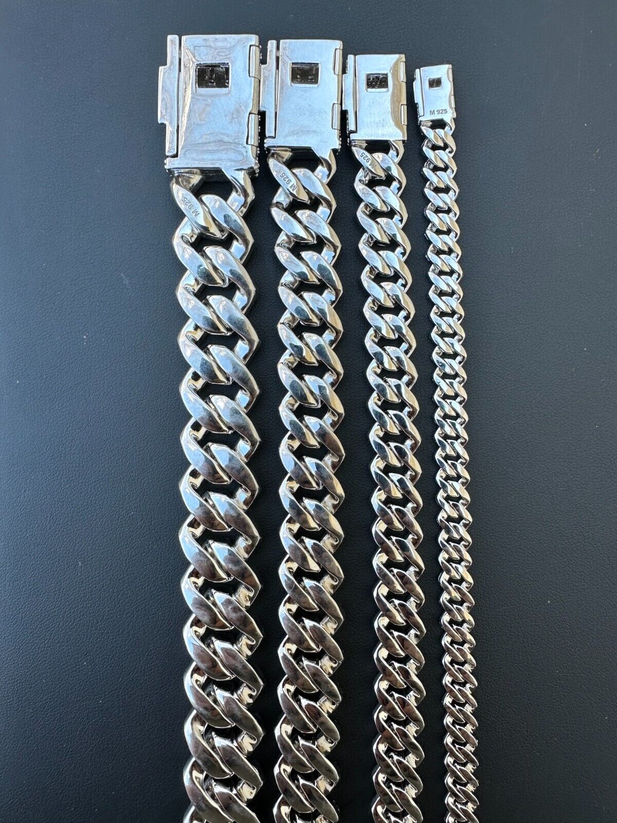 MOISSANITE Miami Cuban Link Bracelet Sterling Silver