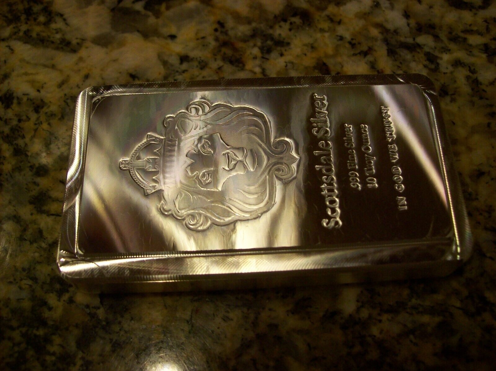 Scottsdale Mint 10 oz Silver Stacker Bar VIP