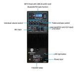 Proreck PR-C15 Bluetooth 15" PA Speaker with Remote