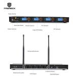 PRORECK MX44 4-Channel UHF Wireless Microphone System