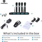 PRORECK MX44 4-Channel UHF Wireless Microphone System