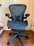 Herman Miller Aeron Chair with Posturefit - Turquoise