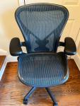 Herman Miller Aeron Chair with Posturefit - Turquoise