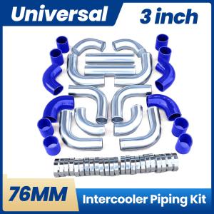 Universal 3" Aluminum Turbo Intercooler Pipe Kit
