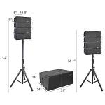 PRORECK 6000W DJ Powered PA Speaker System Set