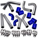 Universal 2.5" Aluminum Turbo Pipe Kit with Hoses