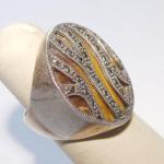 Vintage Sterling Silver Tigers Eye Swirl Ring