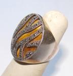 Vintage Sterling Silver Tigers Eye Swirl Ring