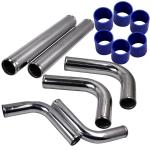 Universal 2.5" Aluminum Turbo Pipe Kit with Hoses