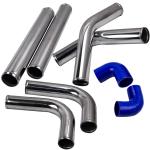 Universal 2.5" Aluminum Turbo Pipe Kit with Hoses
