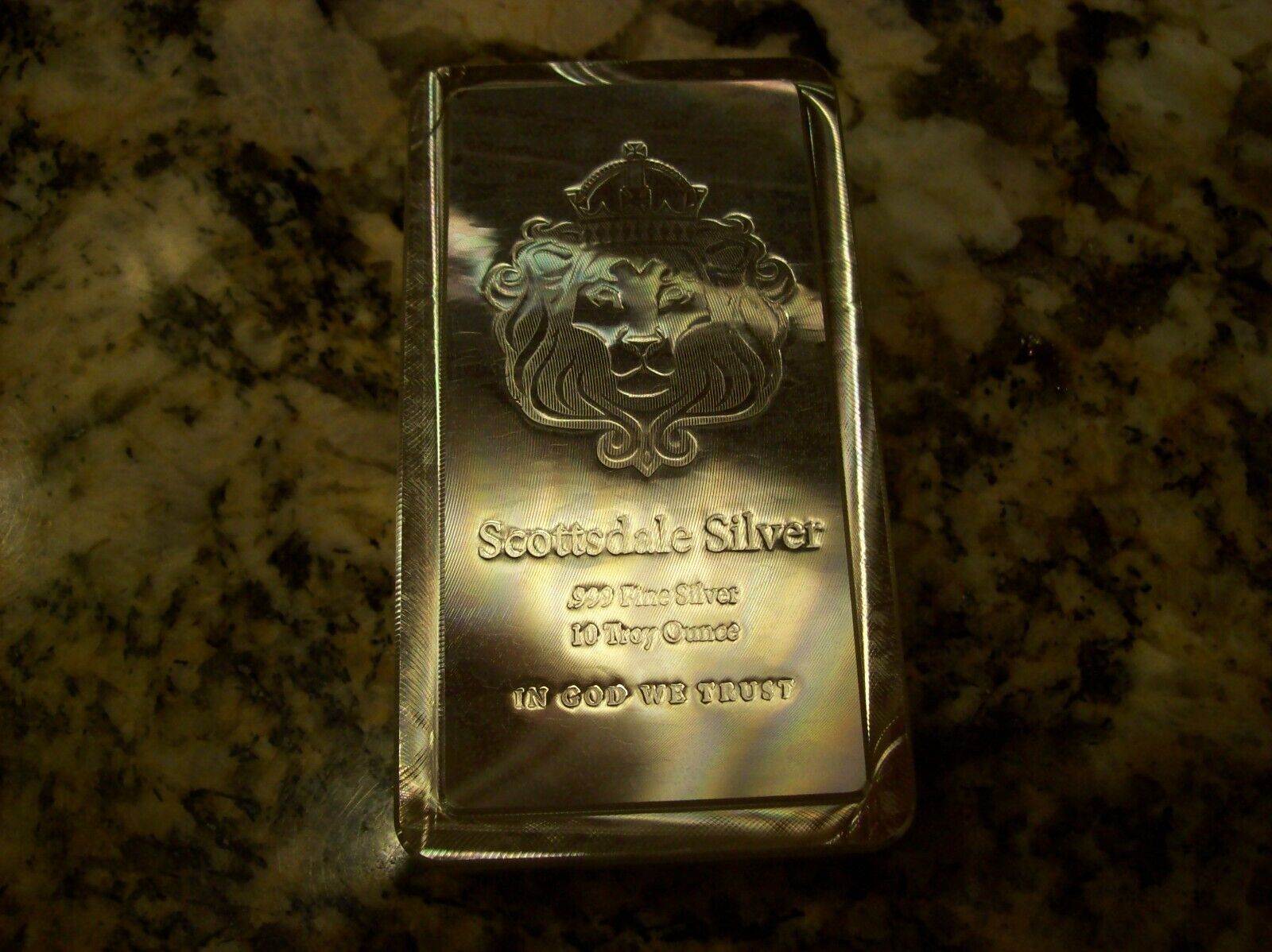 10 oz Scottsdale Mint Stacker Silver Bar Serial #21169177