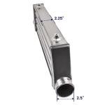 Universal Aluminum Turbo Intercooler Kit with Pipes