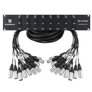ProReck 16-Channel Rack Mount Snake Cable 5x30 ft