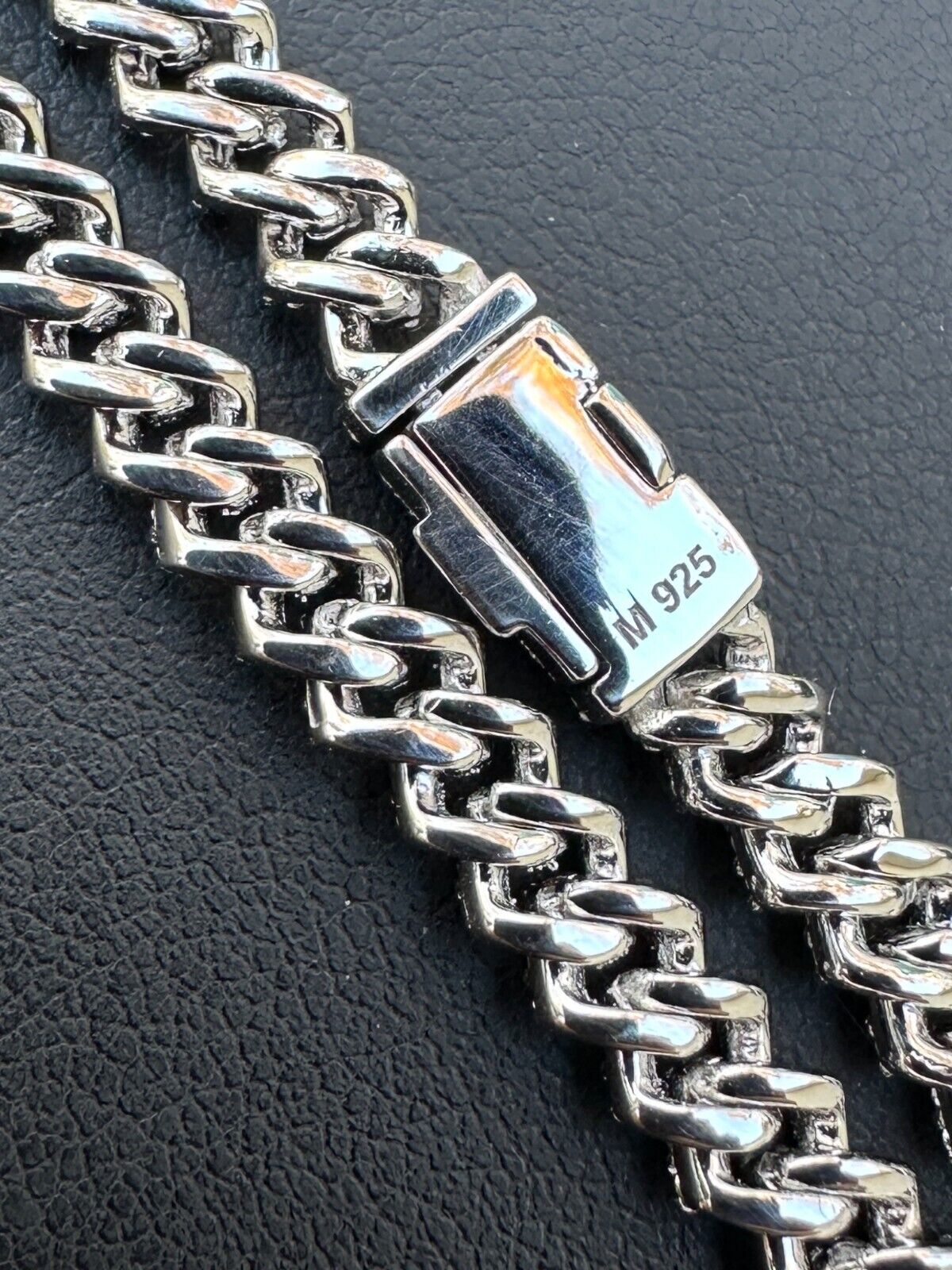 5mm MOISSANITE Miami Cuban Link Prong Bracelet Silver