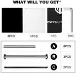 Proreck DJ Foldable Event Booth Panels with Carry Bag