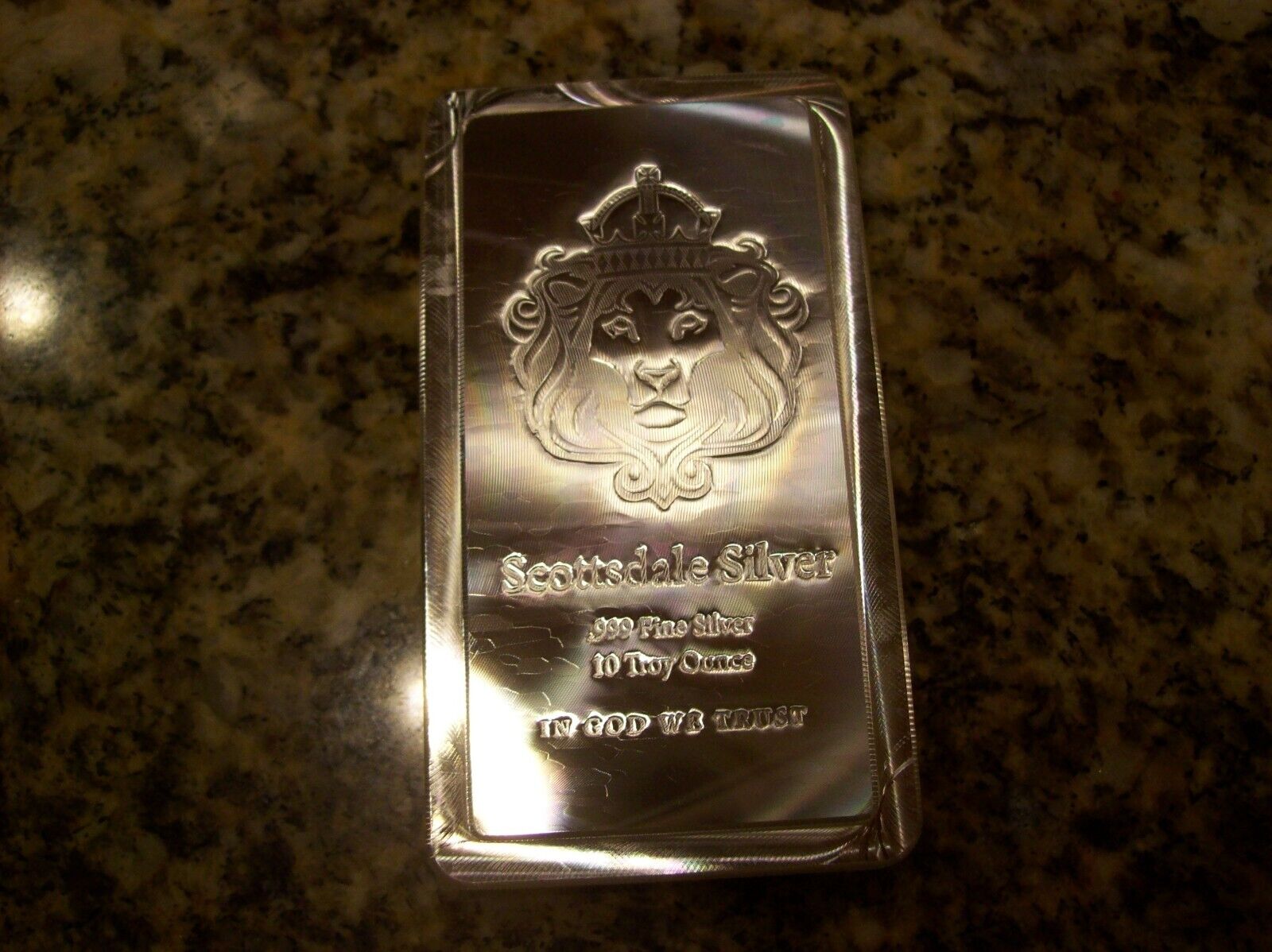 10 oz Scottsdale Mint Stacker .999 Silver Bar VIP