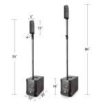 Proreck Club 2000 1000W 10-Inch PA Speaker Set