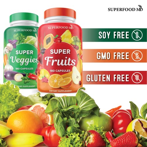 360 Capsules Superfood Fruit & Veggie Supplement