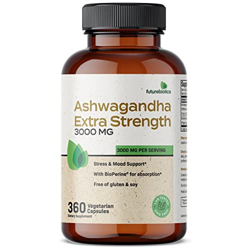 Extra Strength Ashwagandha Capsules - 360 ct