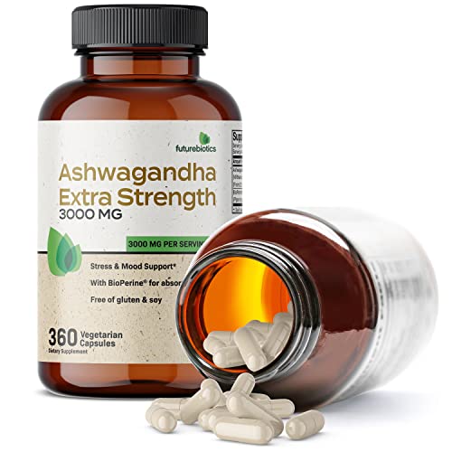 Extra Strength Ashwagandha Capsules - 360 ct