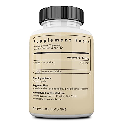 Grass-Fed Beef Liver Capsules for optimal wellness