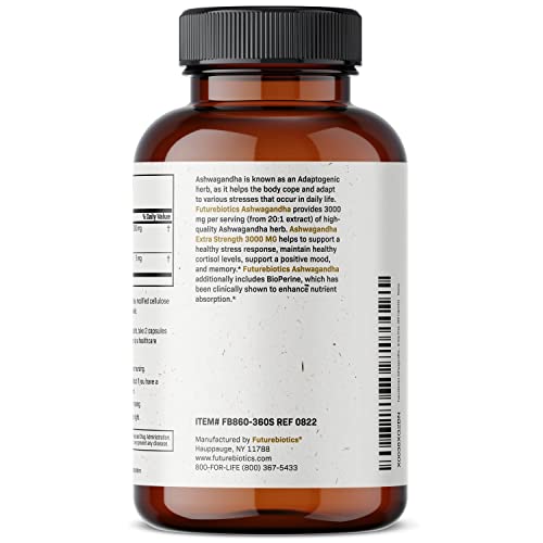 Extra Strength Ashwagandha Capsules - 360 ct