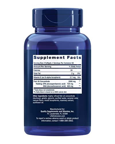 Mega Concentrated Omega 3 Fish Oil Supplements