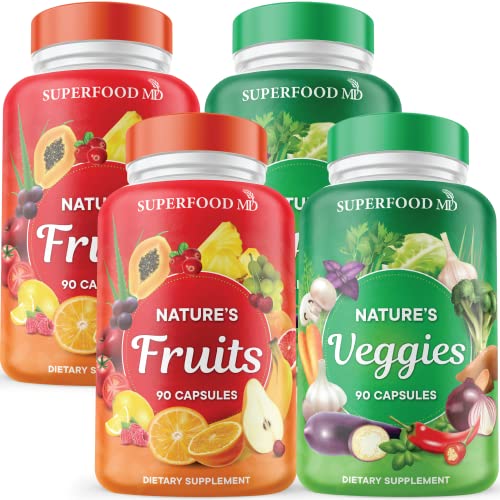 180 Fruit & Veggie Capsules - Natural Superfood