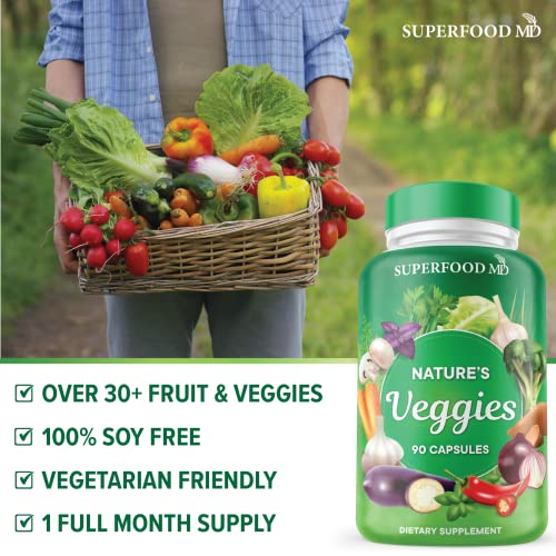 180 Fruit & Veggie Capsules - Natural Superfood
