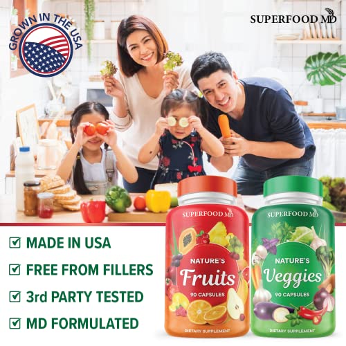 180 Fruit & Veggie Capsules - Natural Superfood
