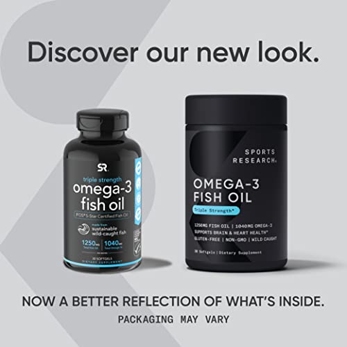 Triple Strength Omega 3 Fish Oil Supplement