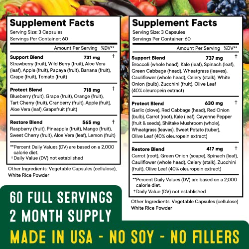 360 Capsules Superfood Fruit & Veggie Supplement